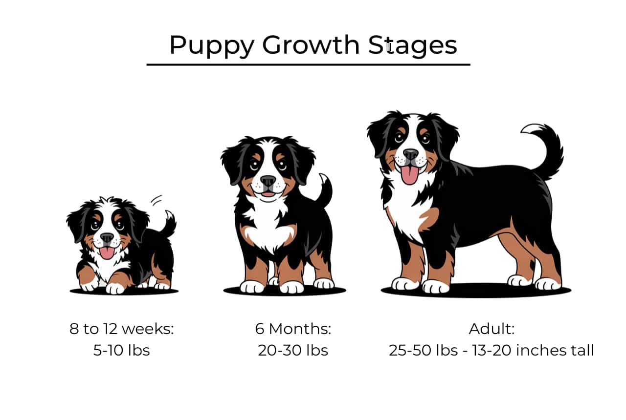 Bernalier Puppy Growth Stages